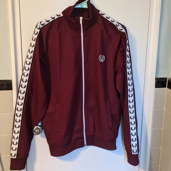 Fred Perry Other - Fred Perry maroon track jacket
